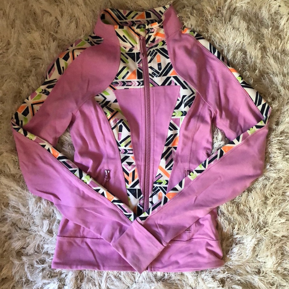 Ivivva girls running/workout/full zip up jacket